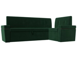 Кухонный угловой диван Деметра правый угол | Зеленый