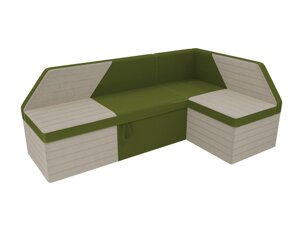 Кухонный угловой диван Дуглас | Зелены | Бежевый