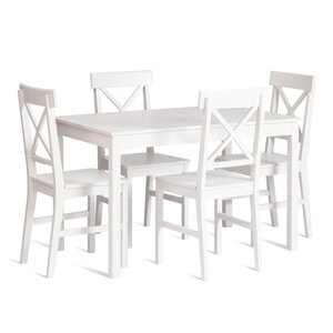 Обеденный комплект Хадсон (стол + 4 стула)- Hudson Dining Set (mod. 0102)