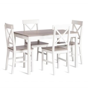 Обеденный комплект Хадсон (стол + 4 стула)- Hudson Dining Set (mod. 0104)