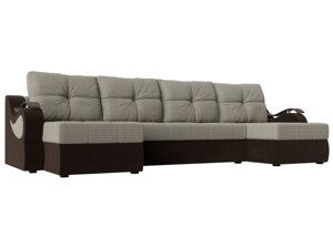 П-образный диван Меркурий | Корфу 02 | коричневый