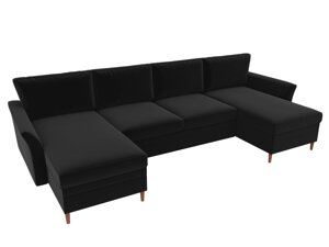 П-образный диван София | Черный