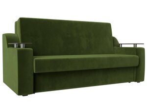 Прямой диван аккордеон Сенатор 140 | Зеленый