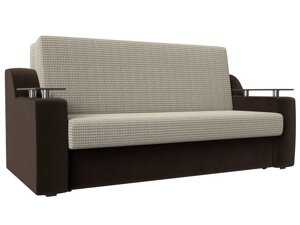 Прямой диван аккордеон Сенатор 160 | Корфу 02 | коричневый