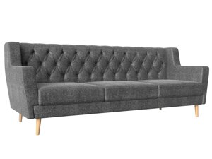 Прямой диван Брайтон 3 Люкс | Серый