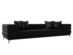 Прямой диван Лига-021 | Черный