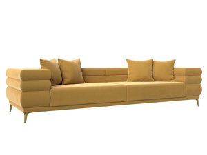 Прямой диван Лига-021 | Желтый