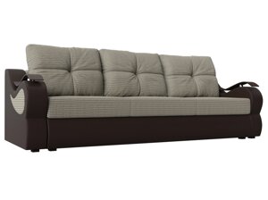 Прямой диван Меркурий еврокнижка | Корфу 02 | коричневый