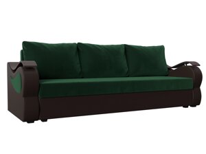 Прямой диван Меркурий лайт | зеленый | коричневый