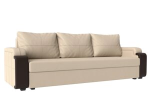 Прямой диван Николь лайт | бежевый | коричневый