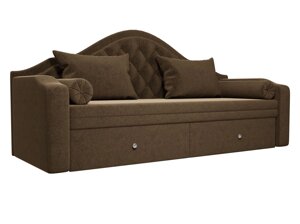 Прямой диван софа Сойер | Коричневый