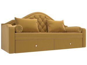 Прямой диван софа Сойер | Желтый