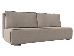 Прямой диван Уно | бежевый | коричневый