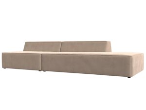 Прямой модульный диван Монс Модерн правый | Бежевый