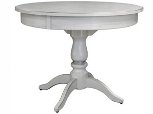 Стол обеденный Моро 04 раздвижной белый | серебро 100 | 140100