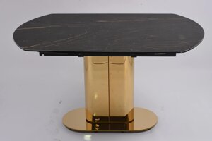 Стол обеденный раскладной Атриум-2 MC3035-140B | 140(30+30)х100х77 см | черная керамика