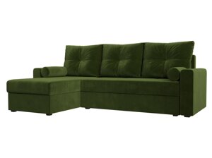 Угловой диван Верона лайт левый угол | Зеленый