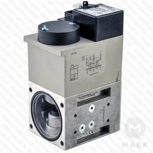 Двойной электромагнитный клапан DMV-D 503/11 222326 Rp 3/8" Pmax=500 mbar, AC 220-240 V, IP 54