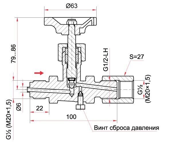 MAV Клапан для использования манометра - Новосибирск