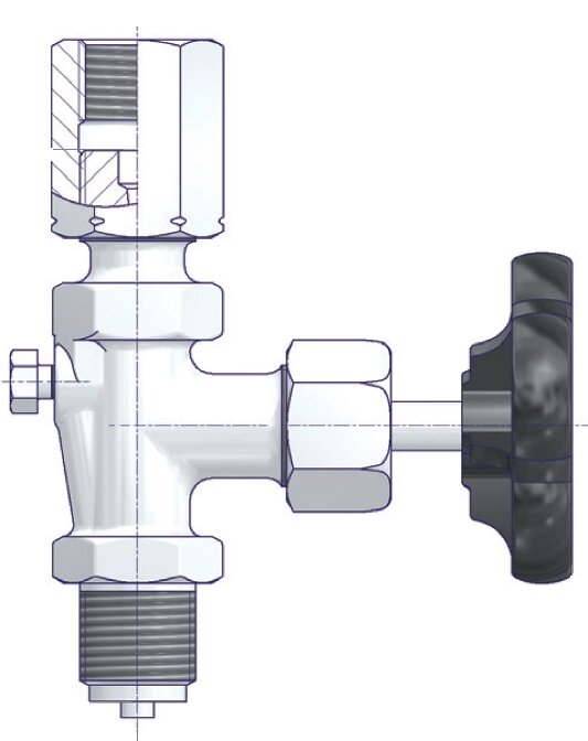 KHAV Клапаны для использования манометра в комбинации кран и вентиль - скидка