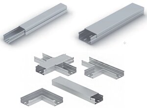 Соедин. профиль 60 SPMP 60 Металлические кабель-каналы (мини-плинтуса) серии СК