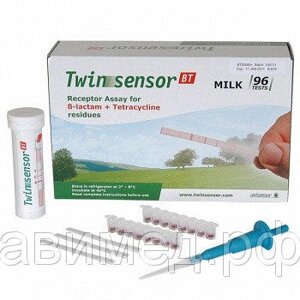 Тест на антибиотики в молоке "Twinsensor"Твинсенсор"комплект 96 шт