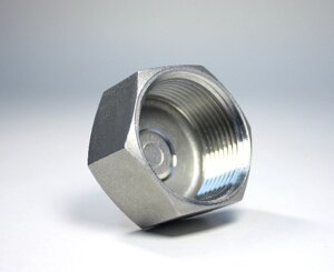 Заглушка колпачок нержавеющая шестигранная [вр] AISI 304 DN20 (26.9 мм)