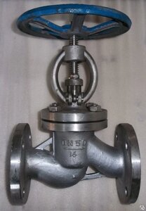 Запорный клапан (вентиль) 15нж65п/бк Ду26 Ру16 нержавеющий