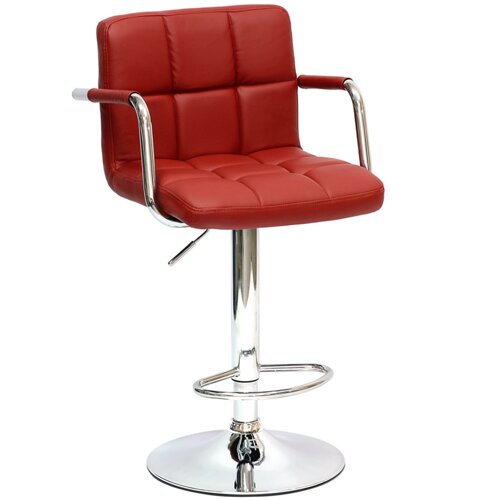 Барный стул Barneo N-69 Kruger Arm красный