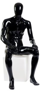 Glance 10 \ манекен мужской, сидячий черный