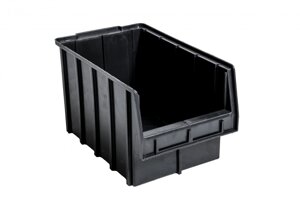 Пластиковый складской ящик 700 черный