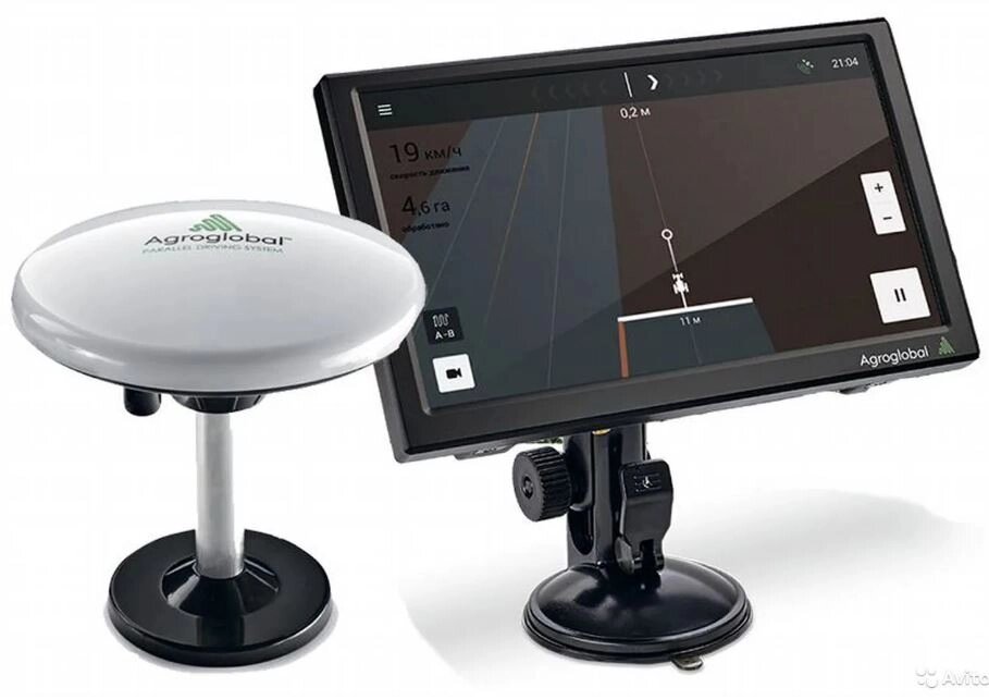 Курсоуказатель Agroglobal AGN8000 (двухчастотник) для параллельного вождения от компании ООО ГРУППА КОМПАНИЙ УСПЕХ - фото 1