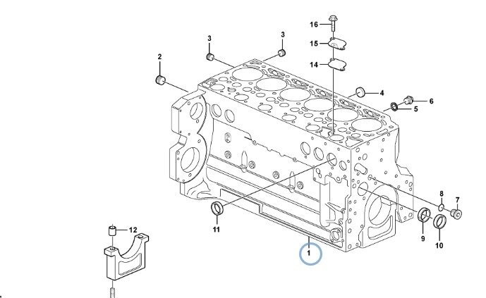Блок ДВС Volvo D6E VOE22468043, 21077566, 21679572, 22194205 от компании ГК "МашСервис" Запчасти и Ремонт спецтехники - фото 1