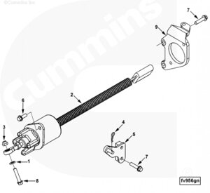 Болт крепления соленоида ТНВД для двигателя Cummins 6BT / EQB