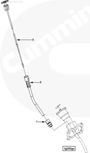 Трубка щупа уровня масла для двигателя Cummins ISM 11L