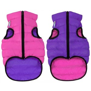 AiryVest куртка двухсторонняя для собак, цвет розово-фиолетовый. XS22