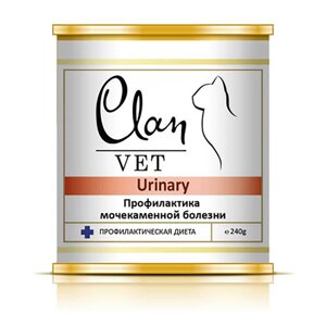 Clan Vet Urinary диетический влажный корм для кошек для профилактики МКБ