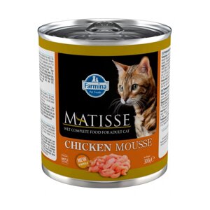 Matisse Chicken Mousse влажный корм для взрослых кошек мусс с курицей. 300 гр.