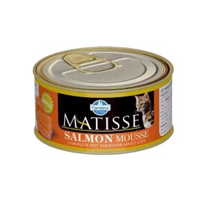 Matisse Salmon Mousse влажный корм для взрослых кошек мусс с лососем. 300 гр.