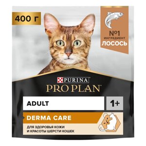 Pro Plan Elegant Adult сухой корм для здоровья шерсти и кожи с лососем. 400 гр.