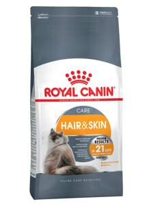 Royal Canin Hair&Skin Care сухой корм для взрослых кошек для поддержания здоровья кожи и шерсти. 10 кг.