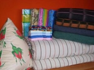 Постельный набор "ЭКОНОМ-2", матрас+одеяло+подушка+комплект постельного белья