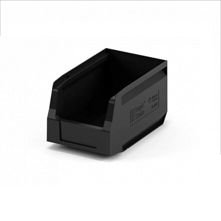 Ящик для склада Logic Store 12.402.99 R 250х150х130 мм 4 л чёрный от компании ООО "ПаллетПласт" - фото 1