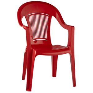 Кресло пластиковое "Венеция" красный 41 х 55 х 91 см 1/1