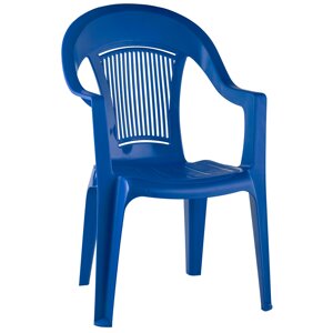 Кресло пластиковое "Венеция" синий 41 х 55 х 91 см 1/1