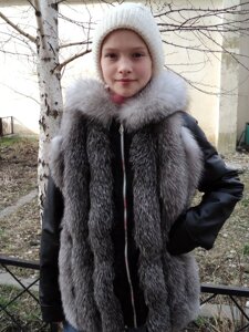 Куртка с чернобуркой ДК-005 "Зимняя принцесса"