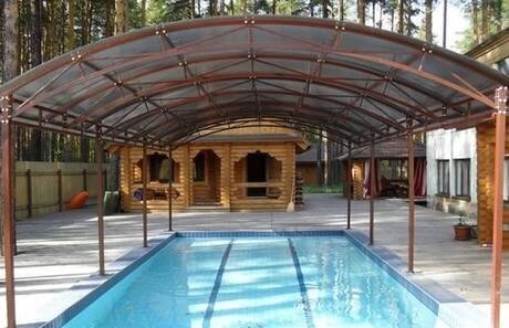 Навес для бассейна 6*3 м от компании ООО "АСЦ - Сибирский Сварной" - фото 1