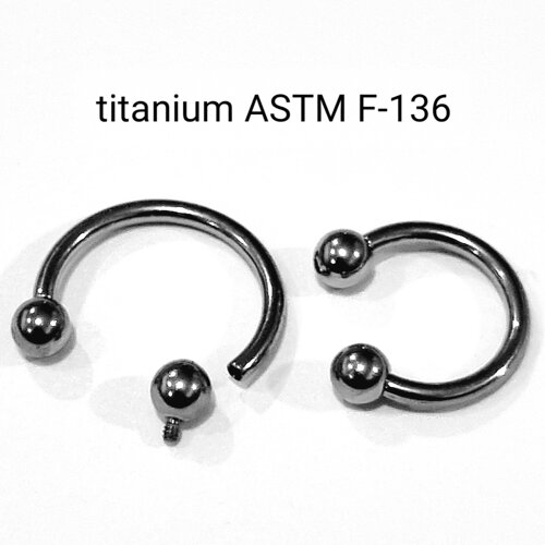 Циркуляры 1,2*10*3/3 мм с внутренней резьбой из титанового сплава ASTM F-136