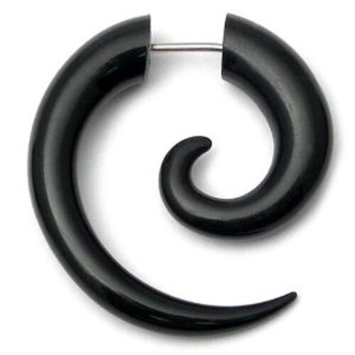 Обманки расширителей 5 мм спираль черная