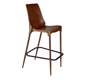 Барный стул SHT-ST75/S69-C коричневый/темный орех